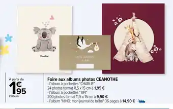 Carrefour Foire aux albums photos ceanothe offre
