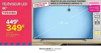 Carrefour Telévisuer LED 4K offre