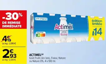 Carrefour Actimel offre