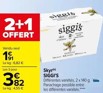 Carrefour Skyr SIGGI'S offre