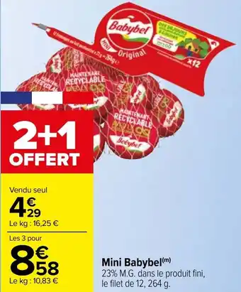Carrefour Mini babybel offre