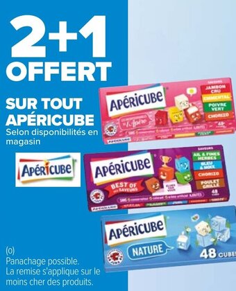 Carrefour Apéricube offre