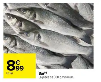 Carrefour Bar offre