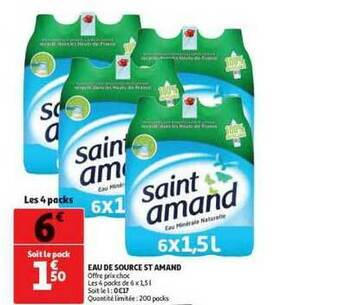 Eau De Source St Amand