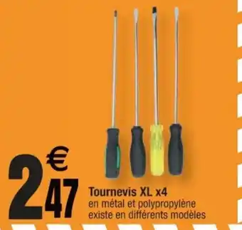 Cora x Carrefour Tournevis XL x4 offre