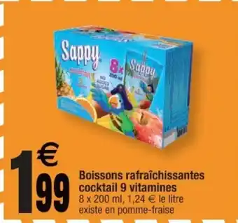 Cora x Carrefour Boissons rafraîchissantes cocktail 9 vitamines offre