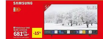 Conforama Téléviseur uhd qled connecté samsung offre