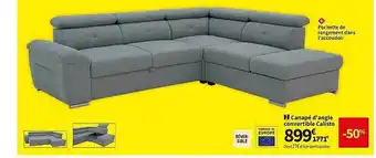 Conforama Canapé d'angle convertible calisto offre