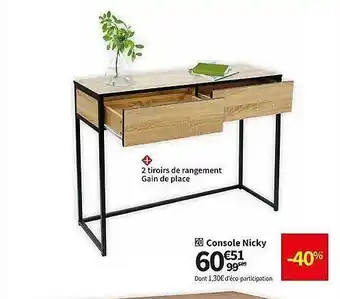 Conforama Console nicky offre