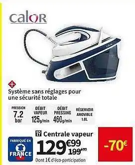 Conforama Central vapeur calor offre