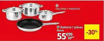 Conforama Batterie 7 pièces nova offre