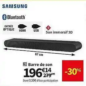 Conforama Barre de son samsung offre