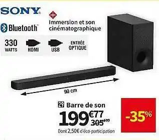 Conforama Barre de son sony offre