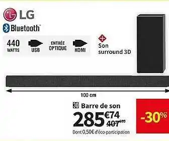 Conforama Barre de son lg offre