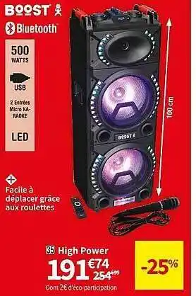 Conforama High power boost offre