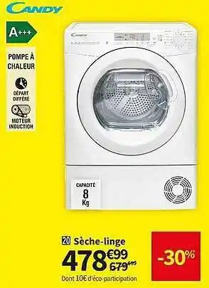 Conforama Sèche-linge candy offre