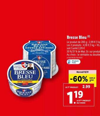 Lidl Bresse bleu offre