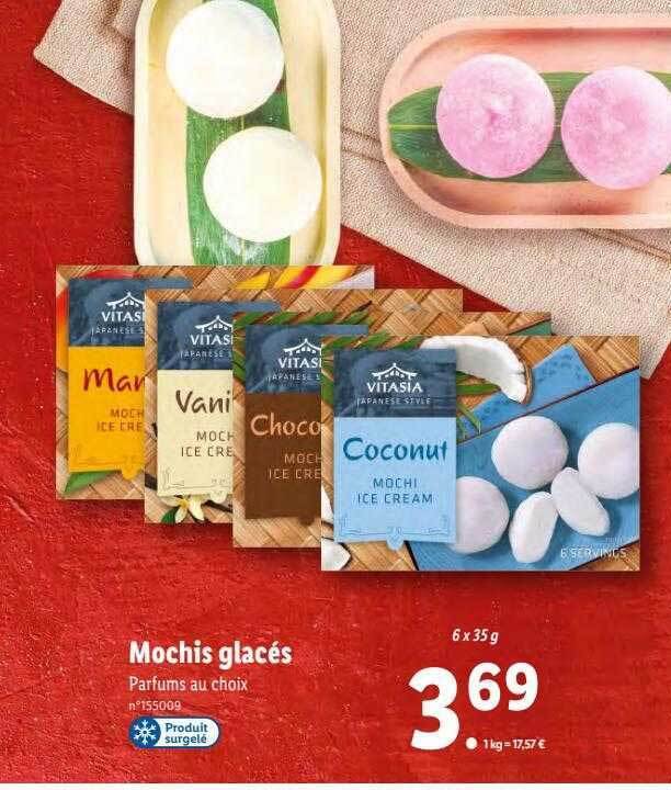 Promo Mochis glacés vitasia chez Lidl