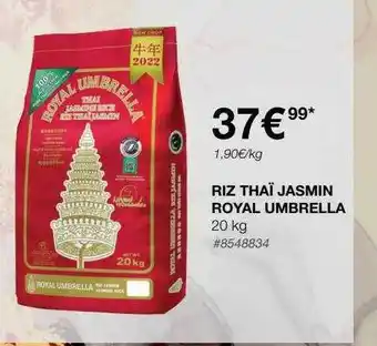 Costco Riz thaï jasmin royal umbrella offre