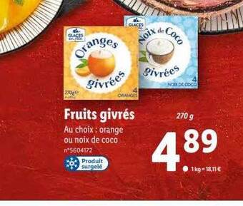 Lidl Fruits givrés offre