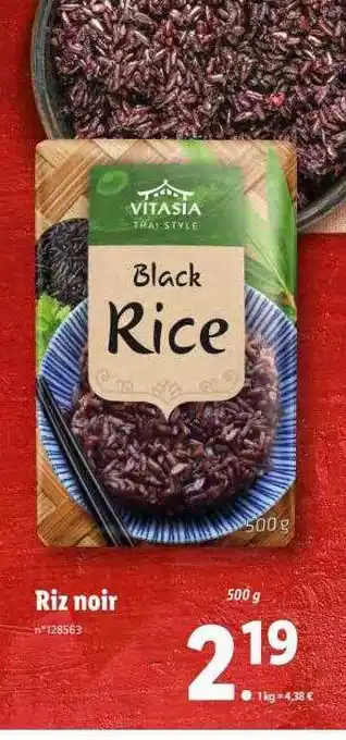 Lidl Riz noir offre