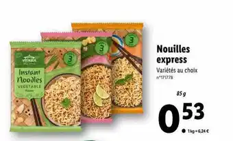 Lidl Nouilles express vitasia offre
