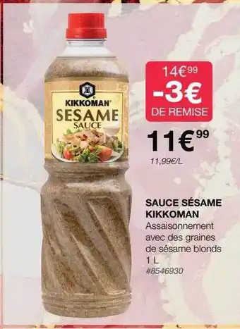Costco Sauce sésame kikkoman offre