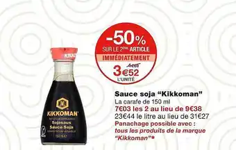 Monoprix Sauce soja offre