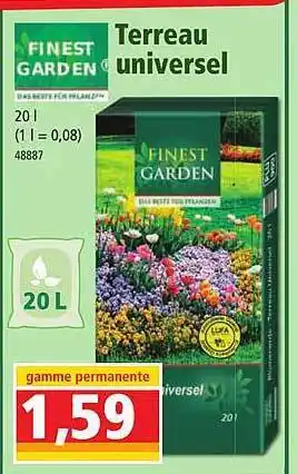 Norma Terreau universel finest garden offre