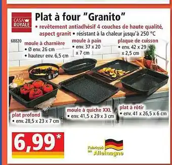 Norma Plat à four offre