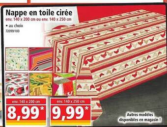 Norma Nappe en toile cirée offre