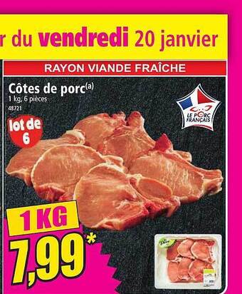 Norma Côtes de porc offre