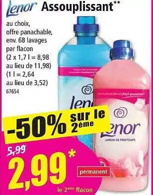 Norma Assouplissant lenor offre