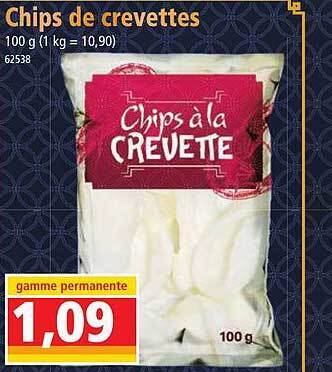 Norma Chips de crevettes offre