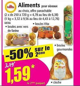 Norma Aliments pour oiseaux offre