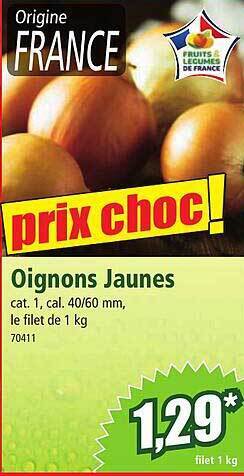 Norma Oignons jaunes offre