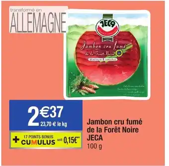 Migros Jambon cru fumé de la forêt noire jeca offre