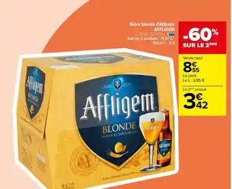 Carrefour Bière Blonde D'Abbaye Affligem offre