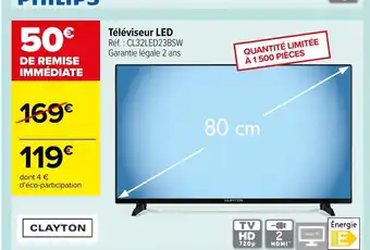 Carrefour Tèleviseur LED offre