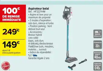 Carrefour Aspirateur Balai offre