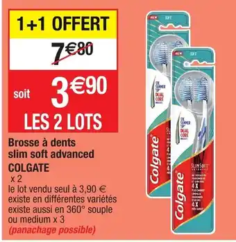 Brosse Ă dents slim soft advanced colgate