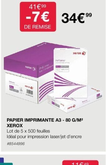 Costco Papier Imprimante A3- 80g G/M Xerox offre