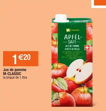 Migros Jus de pomme m-classic offre
