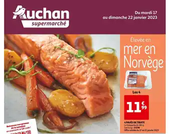 Auchan Supermarché 4 Paves de Truite offre