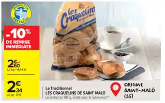 Carrefour Market Le traditionnel les craquelins de saint malo offre