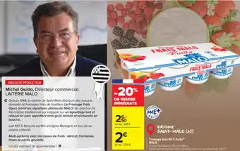 Carrefour Market Fromage frais 40 % fruits malo offre