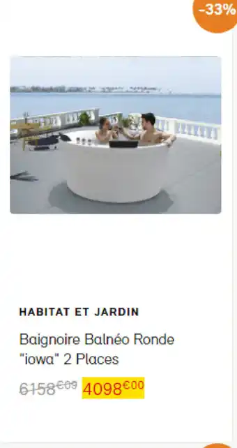Bricomarché Baignoire balnéo ronde offre