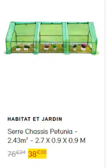Bricomarché Serre chassis petunia offre