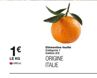 Monoprix Clementine Feuille offre