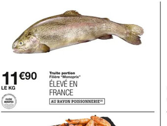 Monoprix Truite Portion offre